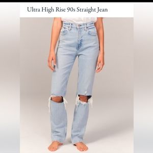 Abercrombie 90s ultra high rise jeans
